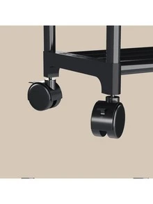 Perchero Para Ropa, Organizador de Ropa con Rueda, Perchero de Doble Barra para Ropa, Estante De Ropa Ajustable De Doble Barra Con Estantes De 3 Niveles, Organizador de Ropa con Rueda - Negro - Ver 6