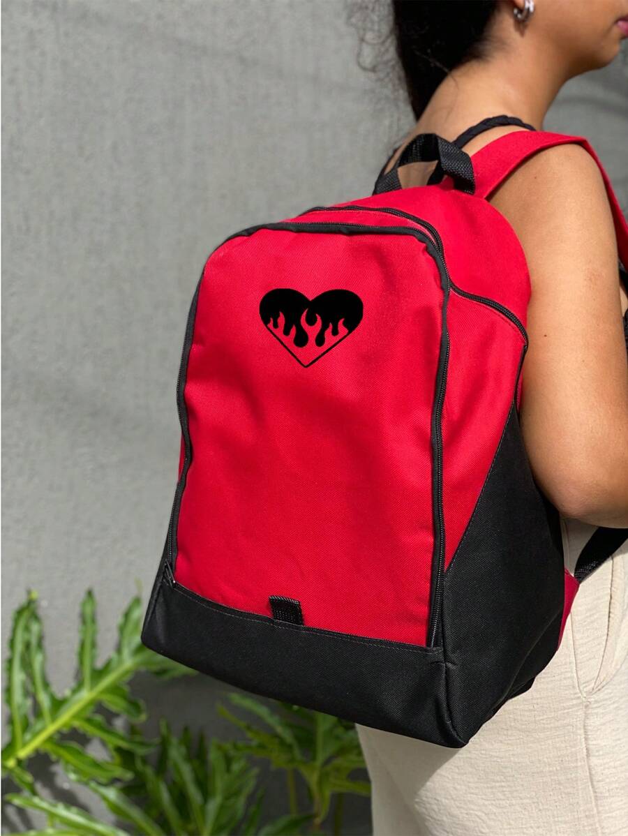 Women Functional Backpacks - 紅色 - 查看 1