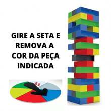 Caiu Perdeu Pro Jogo de Mesa Brinquedo Colorido 45 Peças Pais e Filhos 790694