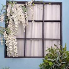 1 paquet de guirlande de fleurs suspendues de glycine pourpre - 43,31 pouces (110,01 cm) - Parfait pour les mariages, les fêtes et la décoration intérieure