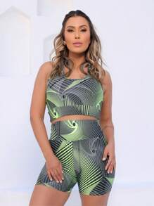 SHOWOFF Women Sports Sets - Dark Green - View 1