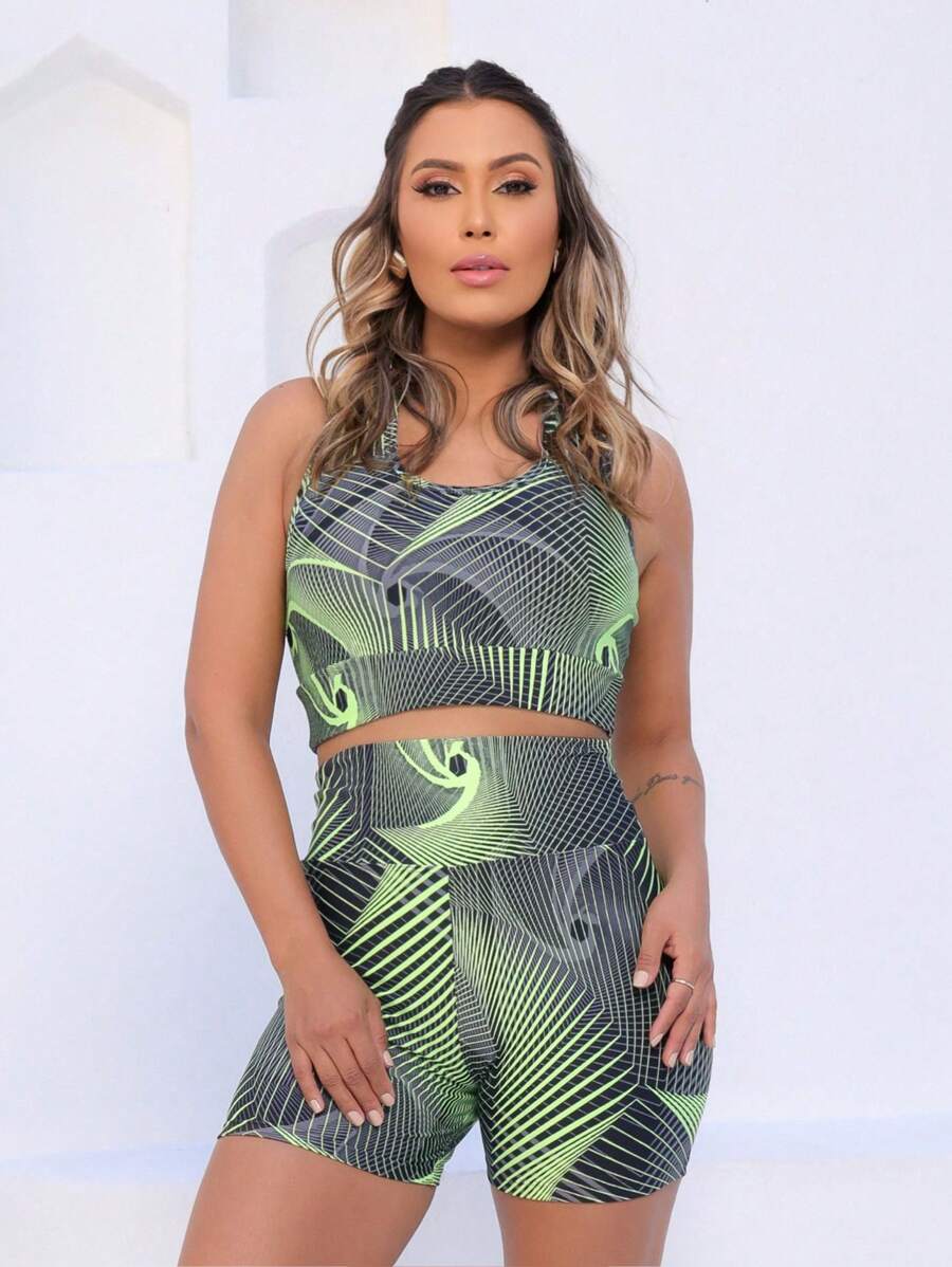SHOWOFF Women Sports Sets - Dark Green - View 1
