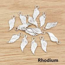 40 件 21x8 毫米天使翅膀吊坠 DIY 珠宝制作配件 适用于耳环手链项链配件 - 21x8mm - 查看 11