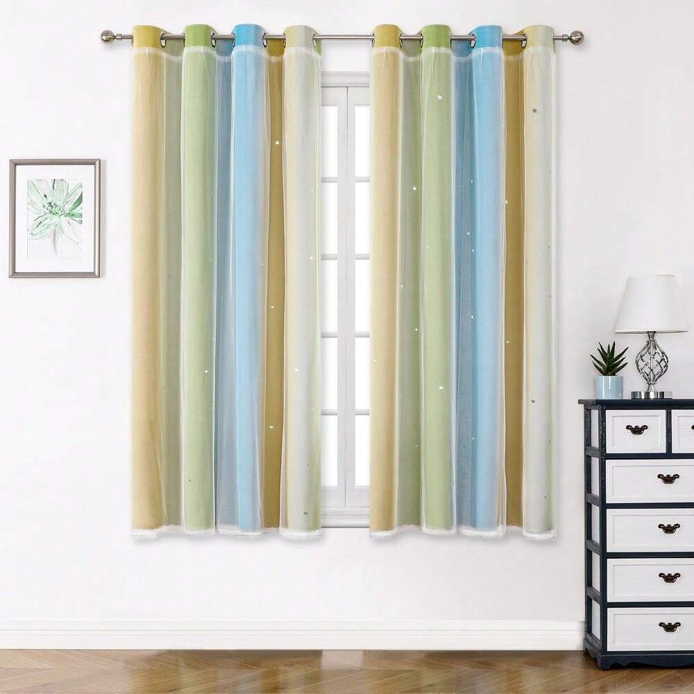 Rideaux Occultants Doiicoon Demon - Pack 2 Pièces 100x140cm - 90% D'obscurité - 100% Polyester - Pour Chambre, Salon