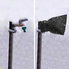 Outside Tap Covers For The Winter,Thickened Waterproof Outdoor Tap Cover For Garden Taps,Faucet Frost Protector From Freezing,Insulated Jacket Protector For Outdoor Taps,Easy To Fit(2pcs) - Black - View 6