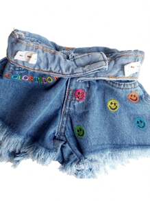 Young Girls Shorts - 藍色 - 查看 3