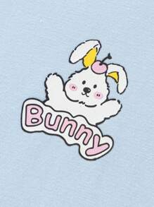 Balabala Girls' Pajama Set Summer Air-Conditioned Clothing Children's Home Clothing Kids' Big Kids' Cartoon Print Cute