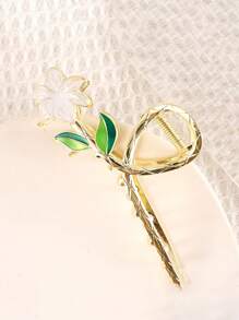 3pcs/Set Multicolor Metal Hair Clips With Country Style Floral Design, Including Tulip Flower, Sweet And Elegant Hair Accessories For Women,Hair Claw,Claw Clips,Hair Jaw Clip,Hair Clutch