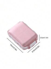 便攜式藥盒，適用於旅行，防潮藥物收納盒，男女適用，藥物計劃器，日常口袋式藥盒，可容納維生素、藥物、補品，家庭旅行必備配件，適用於戶外辦公和返校學生