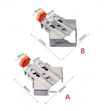 1 PC Thép không gỉ Góc phải Kẹp nhanh An toàn Chế biến gỗ Khớp cố định Bền - đỏ + bạc - Xem 3
