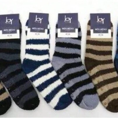 Kit 6 Pares de Meias De Lã Meia De Chão Outono Inverno Estilo Reforçado Quente Para Dormir