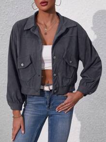 Women Jackets - Grey - View 1