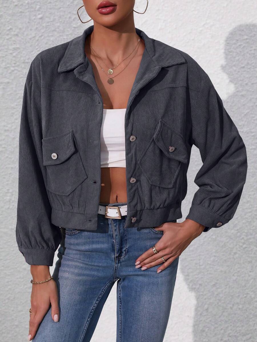 Women Jackets - Grey - View 1