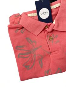 Young Boys Polo Shirts - Màu hồng gỉ - Xem 2