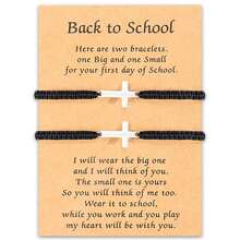 Cross Bracelet For Men Black String Rope Braided Bracelet Christian Handmade Adjustable Protection Bracelet Charm Bracelets For Men Women - Black - View 1