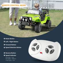 12V Kids Electric Ride On Car With Remote Control 3 Speeds, Electric Car For Kids, LED Lights, Radio, AUX/USB MP3 Music, Openable Doors & Suspension, Electric Car Vehicle For Toddlers & Kids - 綠色 - 查看 5