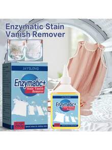 1 pieza Detergente de lavandería enzimático (260g), limpiador de ropa multiuso para manchas difíciles - Blanco - Ver 1