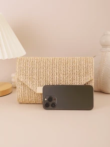 1 pieza Bolso de embrague de color albaricoque, de estilo casual y de vacaciones. Un imprescindible para festivales y vacaciones. Bolso de novia alegre, perfecto para fiestas, bodas, bailes de graduación, cenas/banquetes. El mejor bolso de mujer para la playa, elementos esenciales de vacaciones, que combina perfectamente con los accesorios de playa de las mujeres, bolso de verano de moda para vacaciones, bolsos esenciales de playa para vacaciones y días festivos, los bolsos de playa talla grande populares