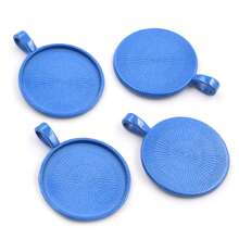 5 pièces de 25mm de diamètre intérieur Base de support de cabochon rond pour pendentif, à décorer soi-même pour la conception de bijoux