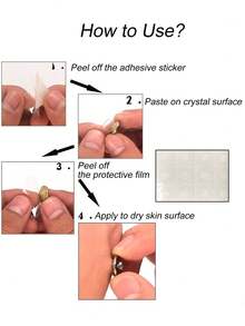 2Pcs Fake Belly Button Rings CZ With 60Pcs Stickers, Fake Eyebrow Rings Nose Lip Labret Studs Replacement Ball, Non-Piercing Body Jewelry Fake Skin Piercing - Multicolor - View 2