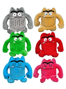 Juguetes de peluche de Monstruo de Color de 2024, Juguete de peluche que calma las emociones, Muñecos de peluche lindos, Regalo de cumpleaños para niños, Regalo de Navidad, Decoración festiva para el hogar, Decoración de habitación, Juguetes navideños para niños, Monstruo verde de Navidad, Set de peluches