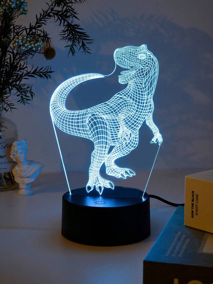 1 pieza Luz de la decoración con diseño de dinosaurio - Multicolor - Ver 1