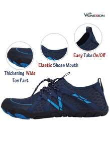 Wonesion Men Women Water Sports Shoes Slip-On Quick Dry Aqua Swim Shoes For Pool Beach Surf Walking Water Park