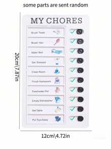 1PC Daily To Do List, Encourage Students To Develop Good Habits And Develop Daily Learning Task Plans Office, School, Drawing, Student, Markers, Stationery, Boys, Girls, School Supplies, Back To School