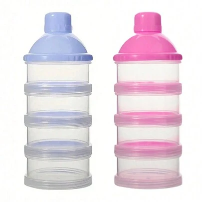 1 Stück 4/5 Lagen Milchpulver/Babynahrung Aufbewahrungsbox, abnehmbares tragbares Design