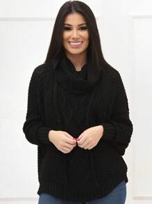 Women Knit Tops - màu đen - Xem 1