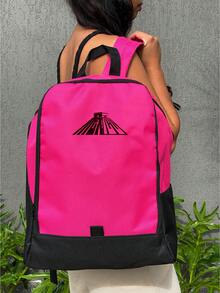 Women Functional Backpacks - 玫紅色 - 查看 2