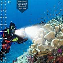 Waterproof Underwater 50M LED Diving Light Outdoor Sport Action Camera Lamp For GoPro - Black - View 4