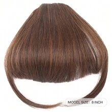 Bangs Hair Clip Bangs Clip In Hair Extensions Clip On Bangs Clip In Bangs Faux Bangs Fake Bangs Hair Clips For Bangs Wigyy Bangs Clip In Bangs (Light Brown) - Light Brown - View 6