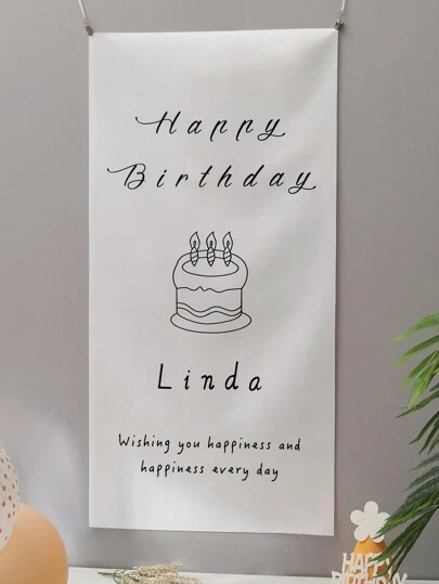 ฉากหลังป้ายวันเกิดสุขสันต์พร้อมอุปกรณ์ฉากสตูดิโอ ตกแต่งพรมแขวน 1 ชุด / 1 ชิ้น ใช้ซ้ำได้ ประณีต สไตล์ น่ารัก คุณภาพสูง ทันสมัย เรียบง่าย ที่ตกแต่งเฉพาะบุคคล ของขวัญสุดยอดสำหรับเขา เธอ แฟน คุณพ่อ คุณแม่ ครอบครัว เพื่อน สำหรับครบรอบ วันวาเลนไทน์ วันแม่ วันเกิด วันเด็ก วันพ่อ วันจบการศึกษา งานแต่งงาน งานอุ่นเรือน ห้องนั่งเล่น ห้องนอน ออฟฟิศ ห้องชา บ้าน