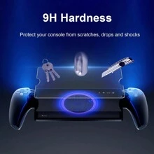 2Pcs 9H Tempered Glass For PlayStation Portal Anti-Fingerprint Bubble Round Edge Screen Protector 0.3mm Film For PS Portal