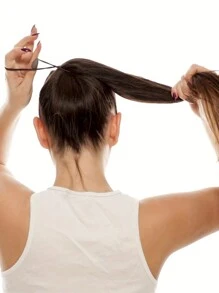 20Pcs Black Hair Ties For Thick And Curly Hair Ponytail Holders Hair Elastic Band For Girl Or Boy (5mm)