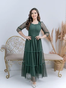 Women Dresses - Verde militar - Ver 3