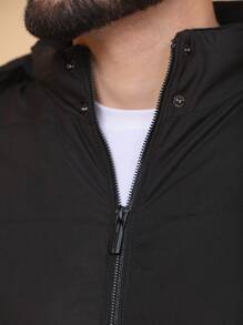 Men Winter Coats - 黑色 - 查看 9