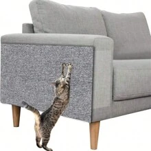 1 Tapete Rascador Para Gatos Al Azar, Rascador Para Gatos, Alfombra Adhesiva Recortable, Torre De Árbol Para Gatos, Marco De Escalada Duradero Para Gatos, Protector De Sofá, Almohadilla Para Rascar Para Gatos, Juguete Interactivo Para Gatos, Tapete Auto Rascador Para Gatos - Multicolor - Ver 5