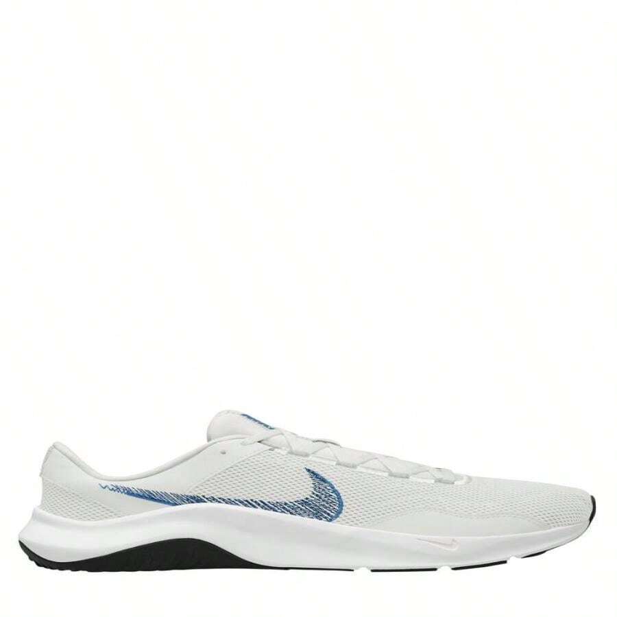 Nike | Legend Essential 3 Next Nature Training Shoe | Fall Fashion | Men Professional Running Shoes - Platinum Tint/ Blue/ White - View 1