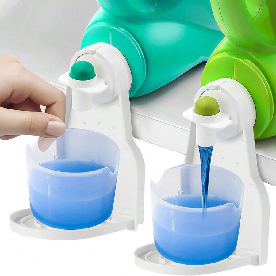 2 Pcs Laundry Detergent Cup Holder Liquid Drip Catcher Tray Laundry
