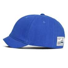 1pc Soft Fabric Short Brim Baseball Cap, Simple Casual Sunshade Hat, All-Match Anti-Uv Baseball Cap - Multicolor - View 2