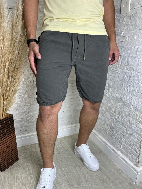 Bermuda Sarja Masculino Com Cordão