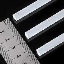 100/40/20/10/5 piezas Silicon en Barras Delgado para aplicar con pistola de silicón Mayoreo 7x245mm y 1*250mm Hot Melt Sticks - Blanco - Ver 3