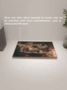 3 Pcs Bathroom Decor, Canvas Wall Art Pictures Religion, Redemption And God, Cross Art, Bible, Improve Your Quality Of Life, The Art Of Religion, Redemption And God, Cross Art, Bible Oil Painting, Religion, Redemption And God, Frameless, You Can Prepare A Frame In Or Larger To Match Your Wall Painting; Assemble And Install By Yourself, Fully Enjoy The Fun Of DIY., Poster Gifts Birthday Graduation
