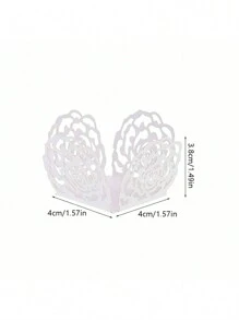 50pcs Gold Rose Chocolate Truffle Cups Candy Wrappers, Square Cake Liners Dessert Cups, Chocolate Baking Cups