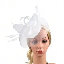 Nữ Fascinator Derby Nón Lưới, Nữ Cưới Cocktail Tiệc Trà Mũ Da Bò Mũ Da Bò - Nhiều màu - Xem 13