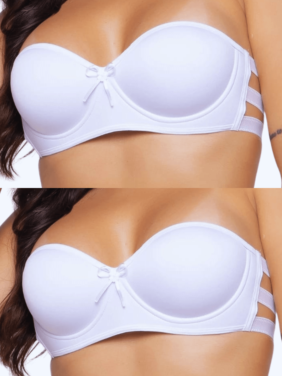 Kit 2 Sutiã Tomara Que Caia 3 Tiras Com Bojo e Alta Sustentação