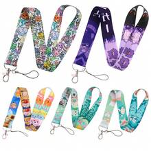 pocket monsters 1 件全新掛繩鑰匙帶,可愛種子約翰尼海龜伸手鴨證件夾新穎時尚掛繩鑰匙鏈徽章夾 Id 信用卡通行證掛繩 - 彩色 - 查看 1