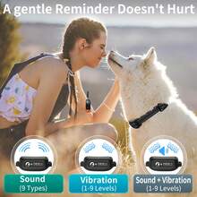 No Shock Dog Training Collar With Remote 3300ft Range, Strong Vibrating Dog Collar Beep And Vibrate Only, Waterproof & Rechargeable Vibration Collar For Small Medium Large Dogs - No Prongs - 橘色 - 查看 6